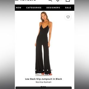 Norma Kamali Low Back Jumpsuit